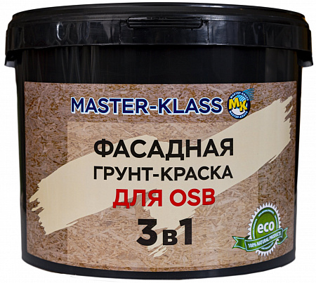 Фасадная грунт-краска для OSB (3 в 1) 3 кг